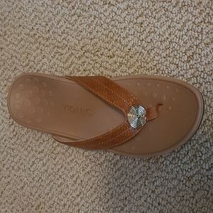 Vionic Pilar Flip Flops-  Brown